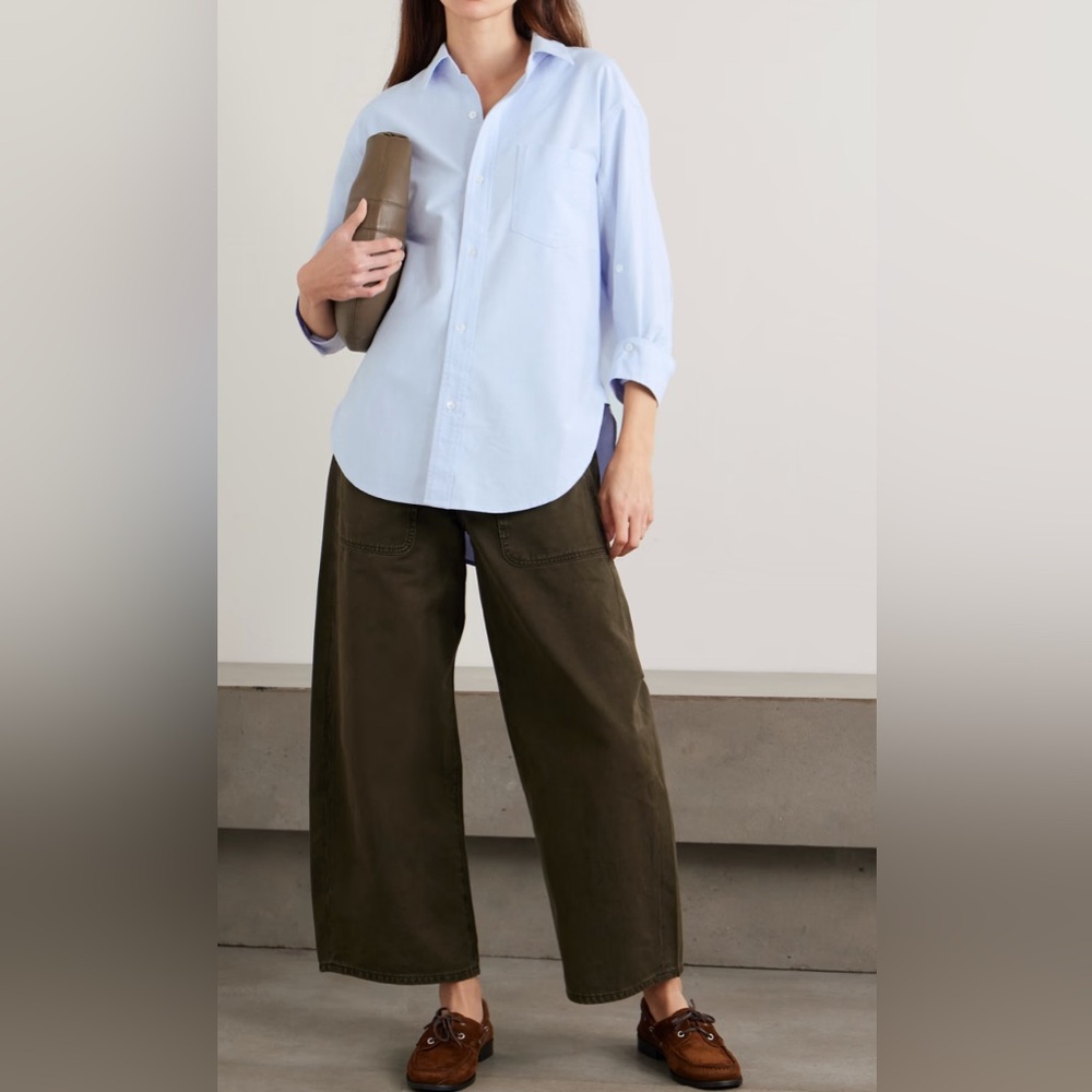 Citizens Of Humanity Kayla Button Front Shirt blue- xs